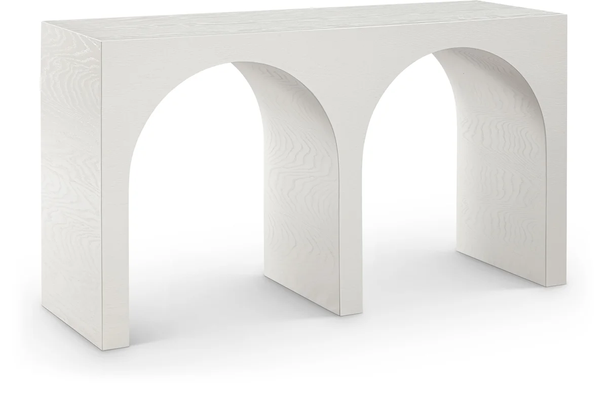 June - Console Table - Cream Oak - Wood