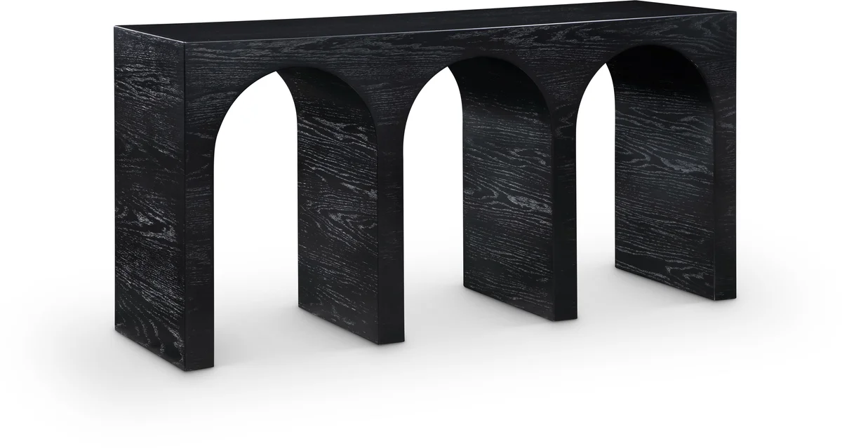 June - Console Table - Black Oak