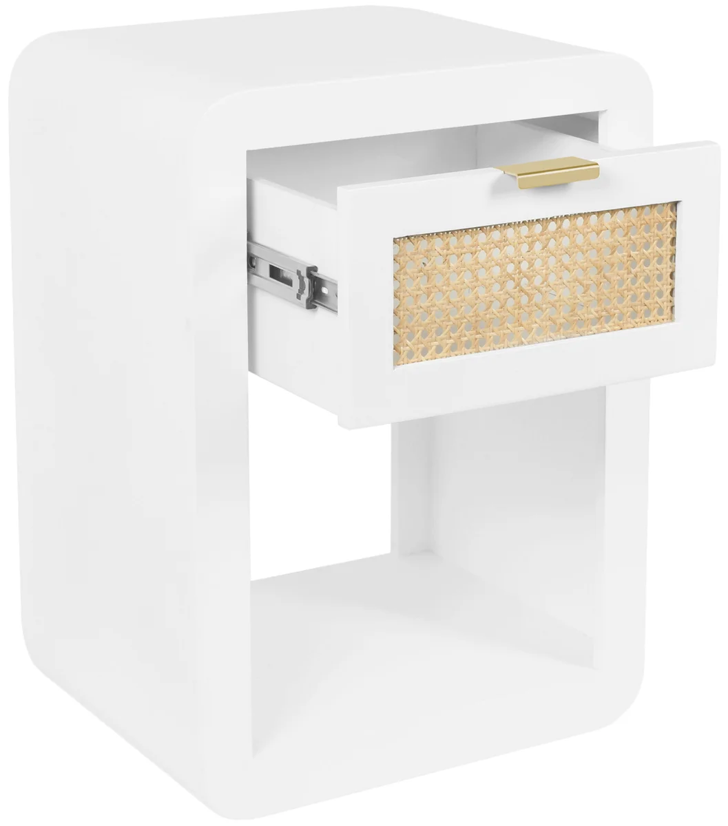 Langham - Night Stand - White - Wood