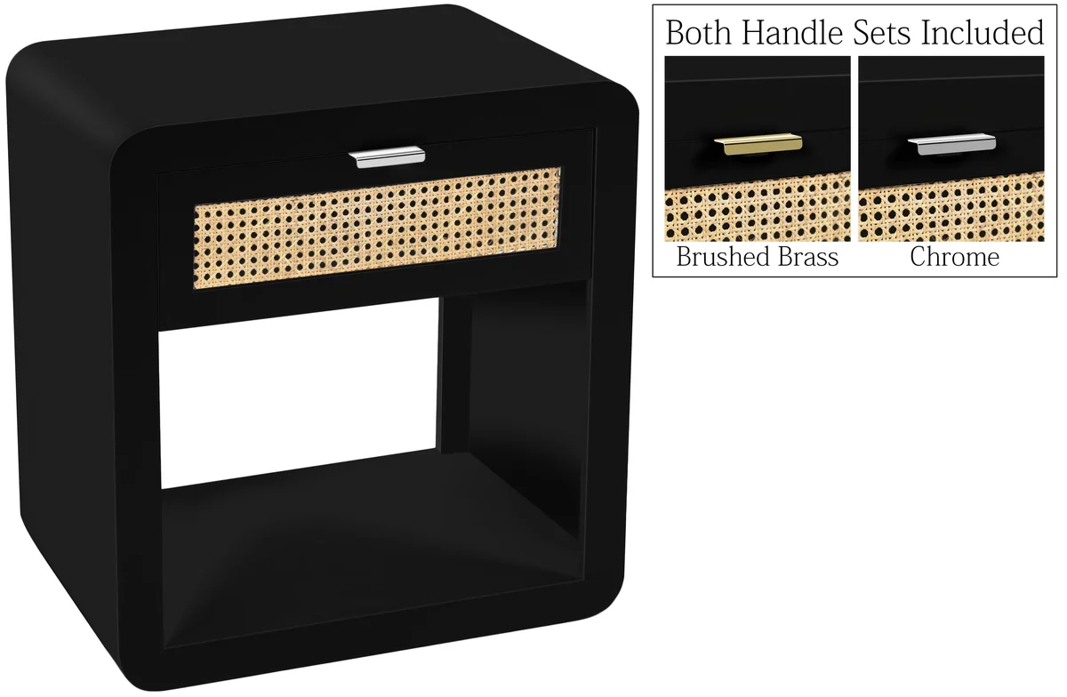 Langham - Night Stand - Black - View 2