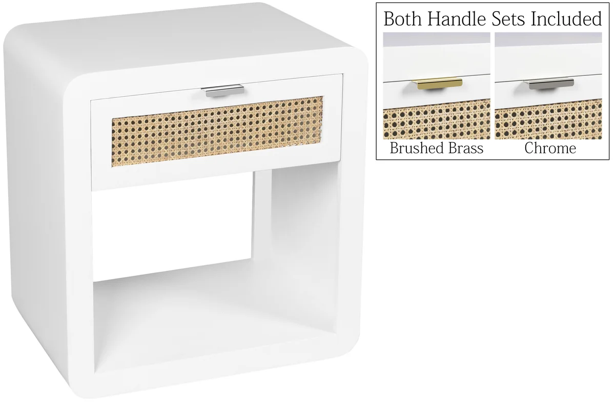 Langham - Night Stand - White - View 2