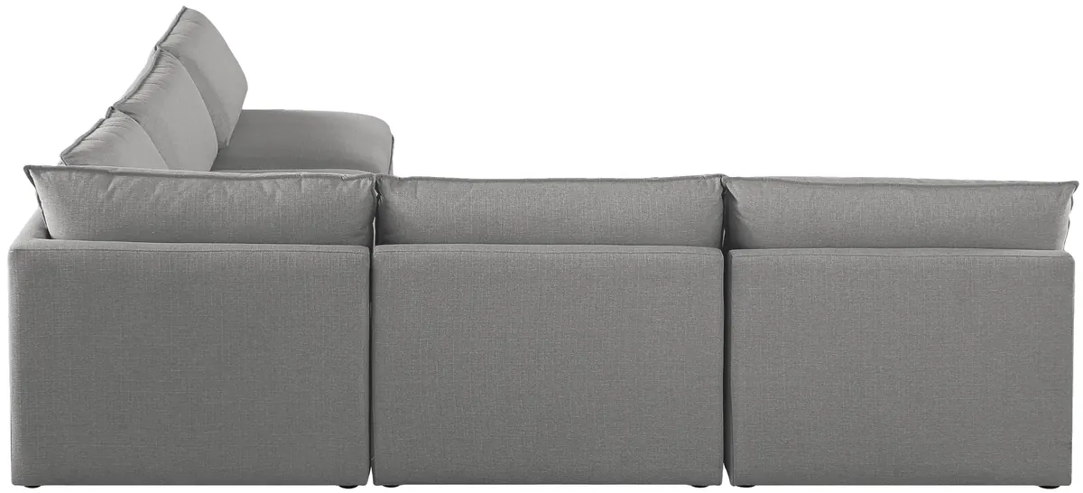 Mackenzie - 5 Piece Modular Corner Armless Sectional - Gray
