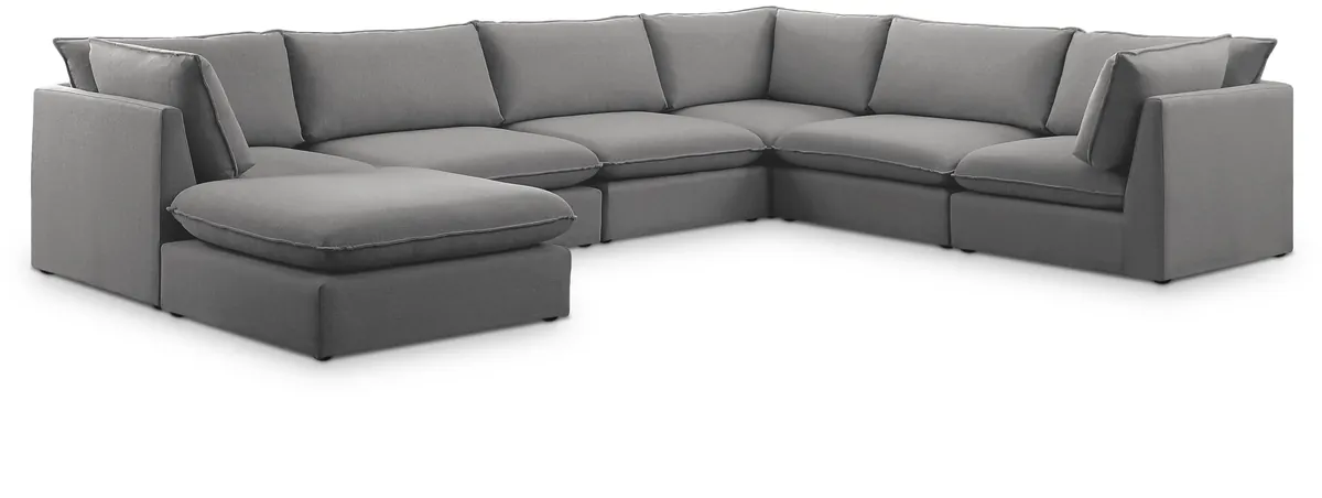 Mackenzie - 7 Piece Modular Sectional - Gray