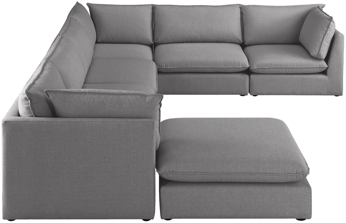 Mackenzie - 7 Piece Modular Sectional - Gray