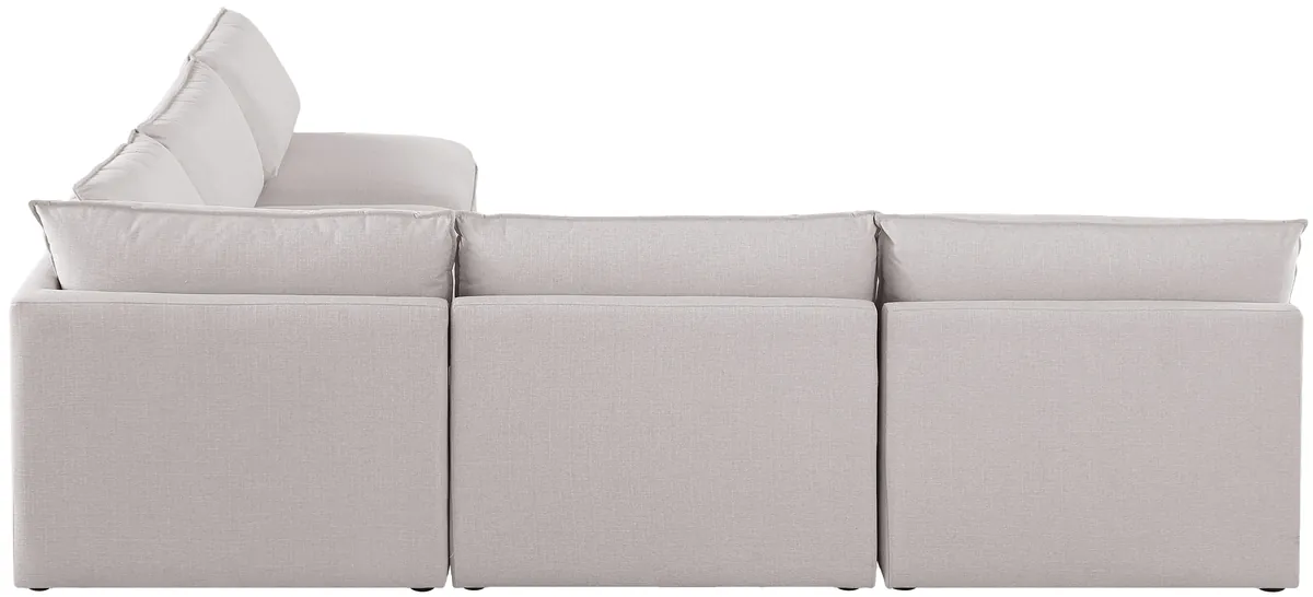 Mackenzie - 5 Piece Modular Corner Armless Sectional - Beige