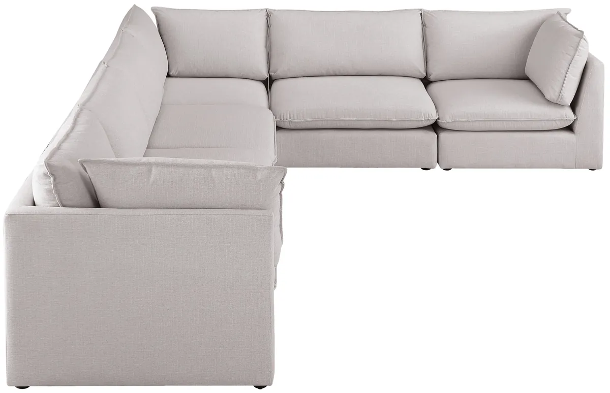 Mackenzie - 6 Piece Modular Corner Sectional - Beige
