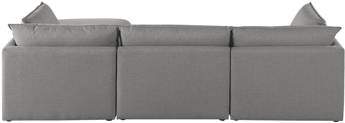 Mackenzie - 4 Piece Modular Sectional With Chaise - Gray