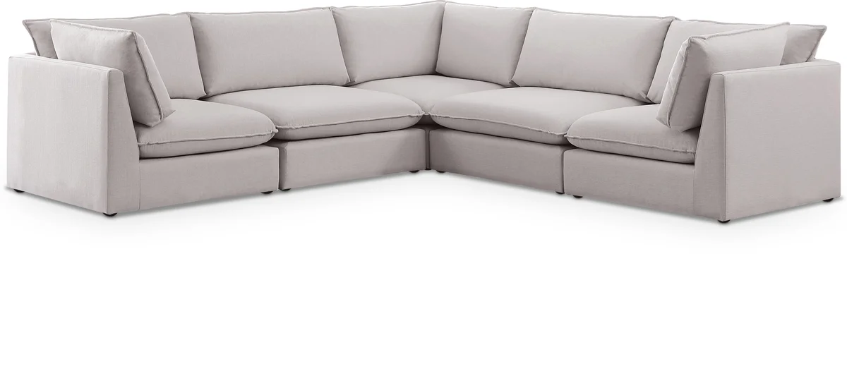Mackenzie - 5 Piece Modular Corner Sectional - Beige