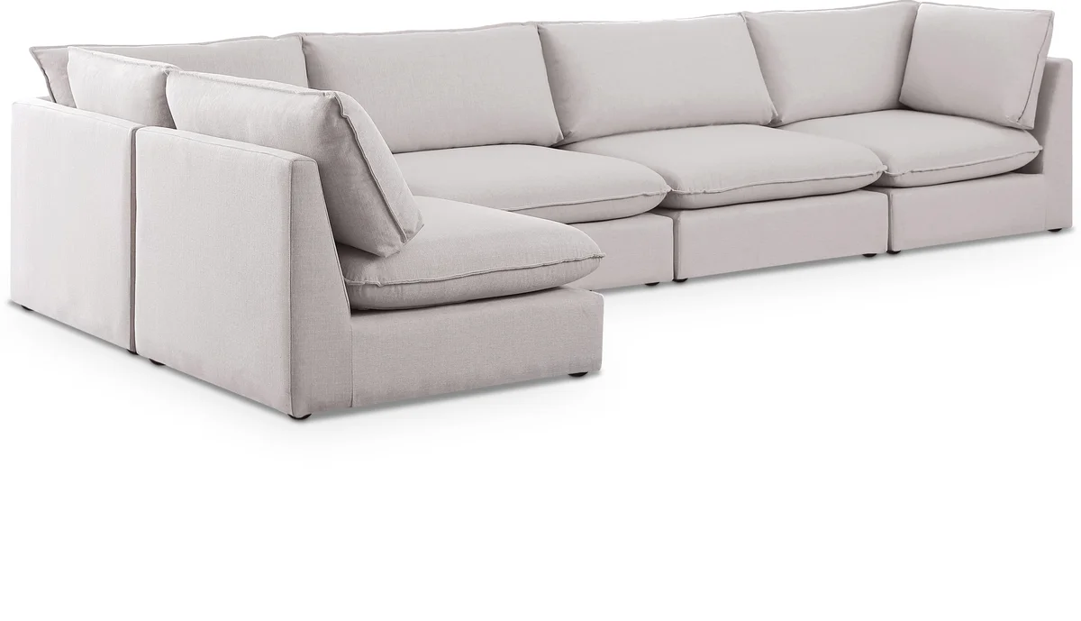 Mackenzie - 5 Piece Modular Sectional - Beige