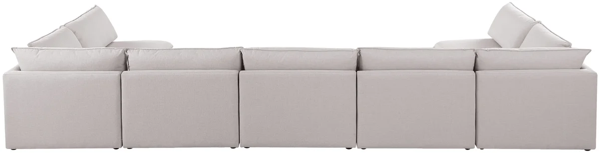 Mackenzie - 7 Piece Modular U-Shaped Sectional - Beige