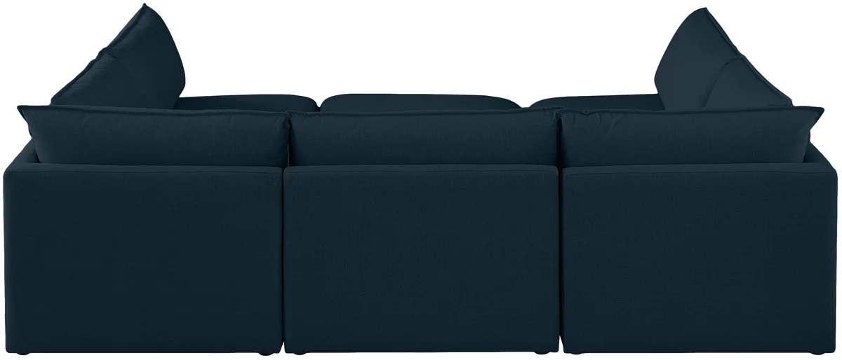 Mackenzie - 6 Piece Modular Sectional - Navy