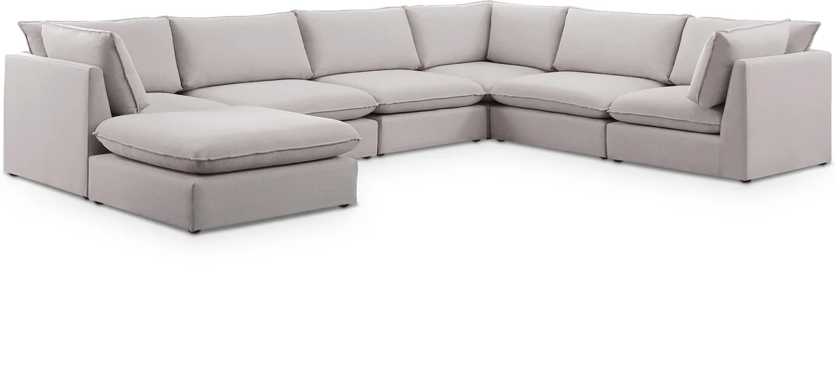 Mackenzie - 7 Piece Modular Sectional - Beige