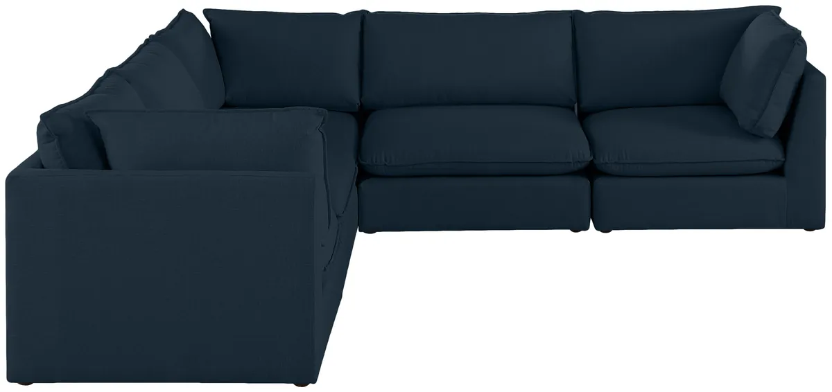 Mackenzie - 5 Piece Modular Corner Sectional - Navy