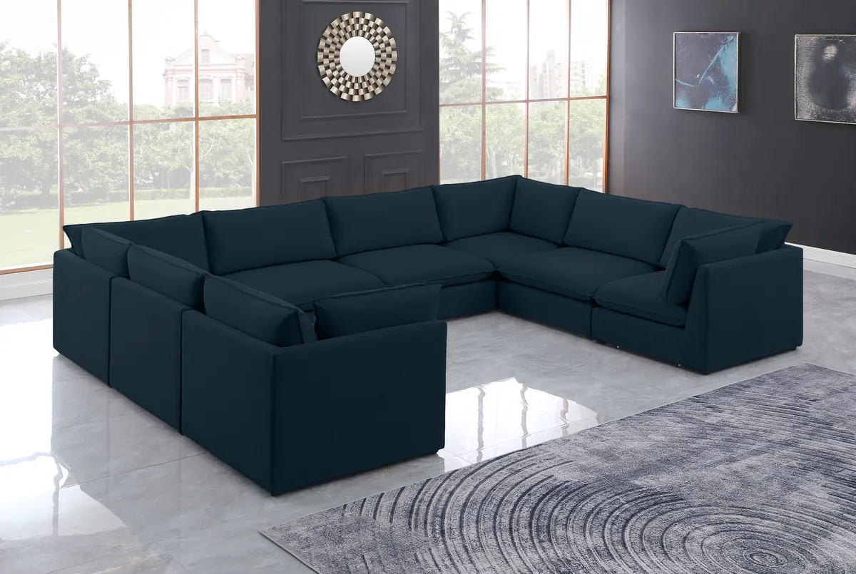 Mackenzie - 8 Piece Modular Sectional - Navy - View 2