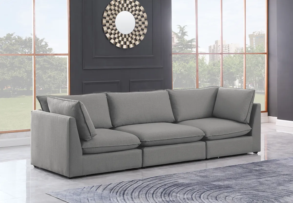 Mackenzie - 3 Seat Modular Sofa - Gray - View 2
