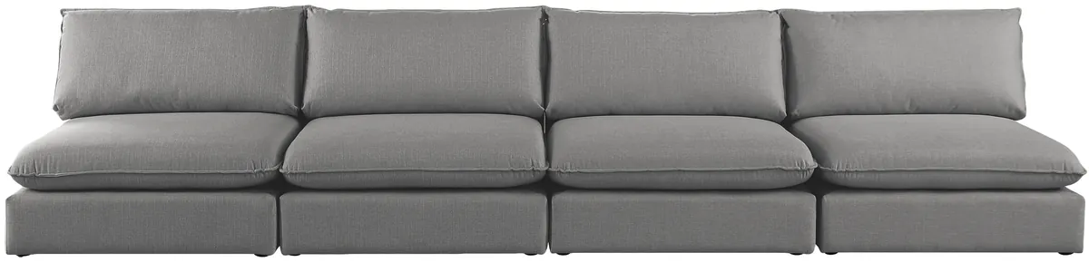 Mackenzie - 4 Seat Modular Armless Sofa - Gray