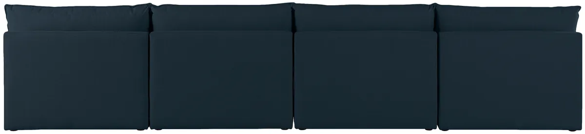Mackenzie - 4 Seat Modular Armless Sofa - Navy