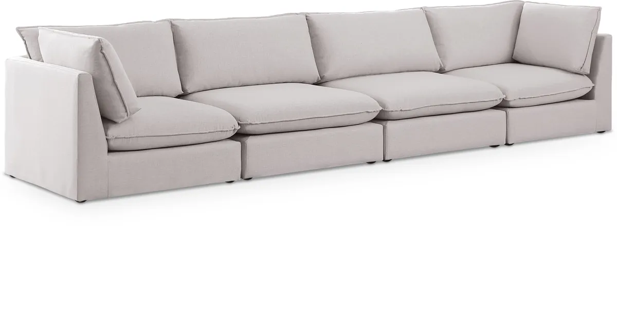 Mackenzie - 4 Seat Modular Sofa - Beige