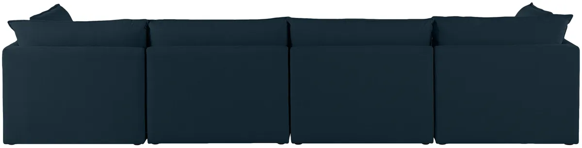 Mackenzie - 4 Seat Modular Sofa - Navy