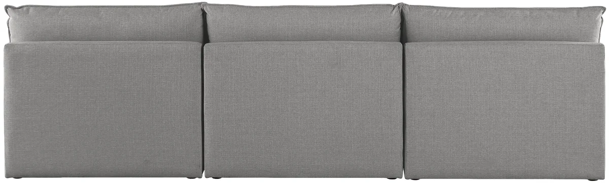 Mackenzie - 3 Seat Modular Armless Sofa - Gray