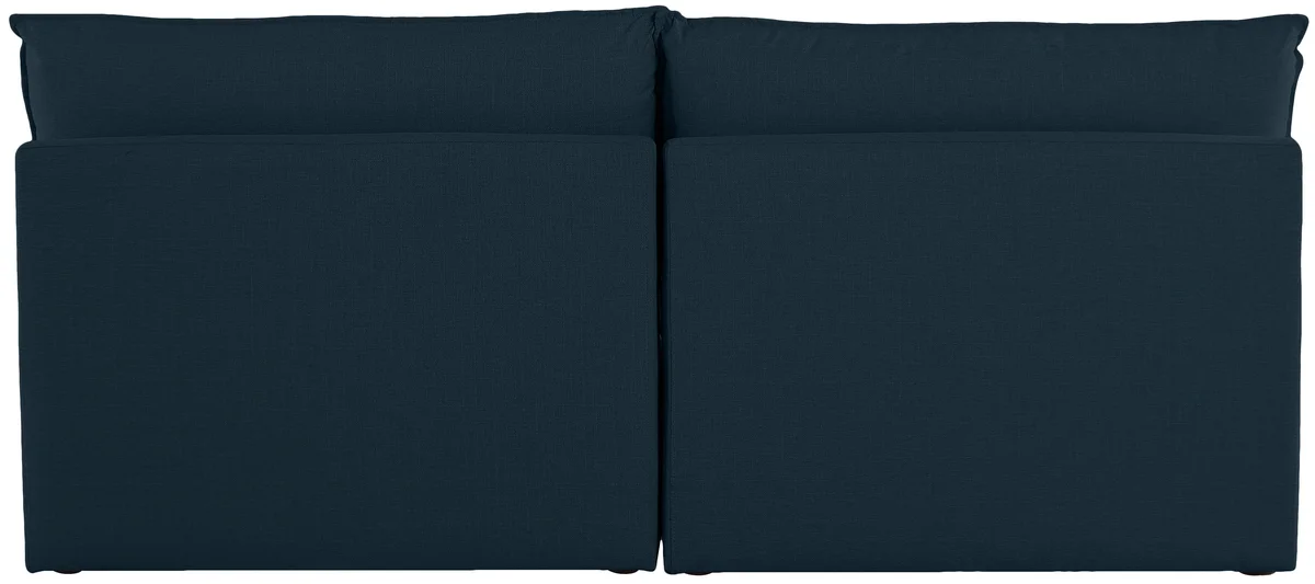 Mackenzie - 2 Seat Modular Armless Sofa - Navy