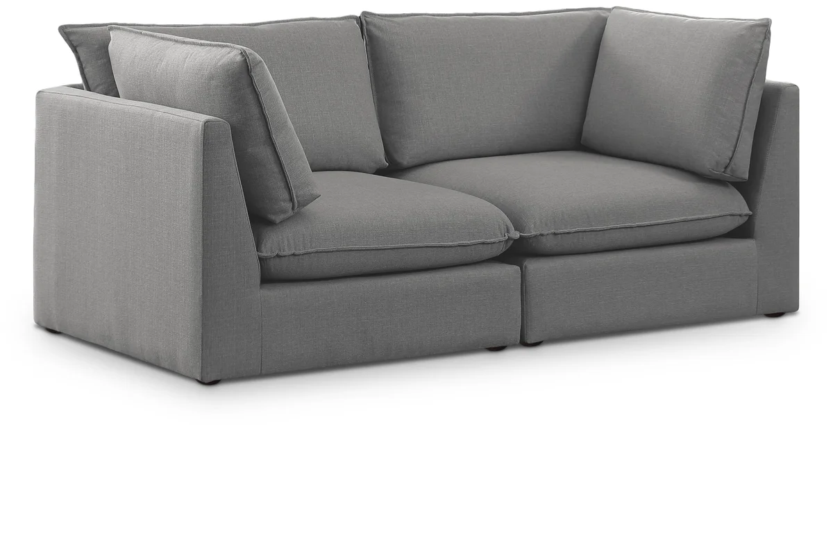 Mackenzie - 2 Seat Modular Sofa - Gray