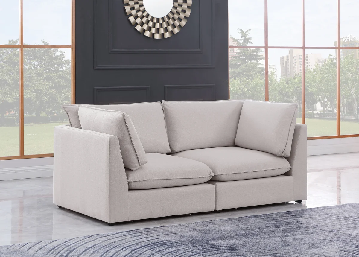 Mackenzie - 2 Seat Modular Sofa - Beige - View 2