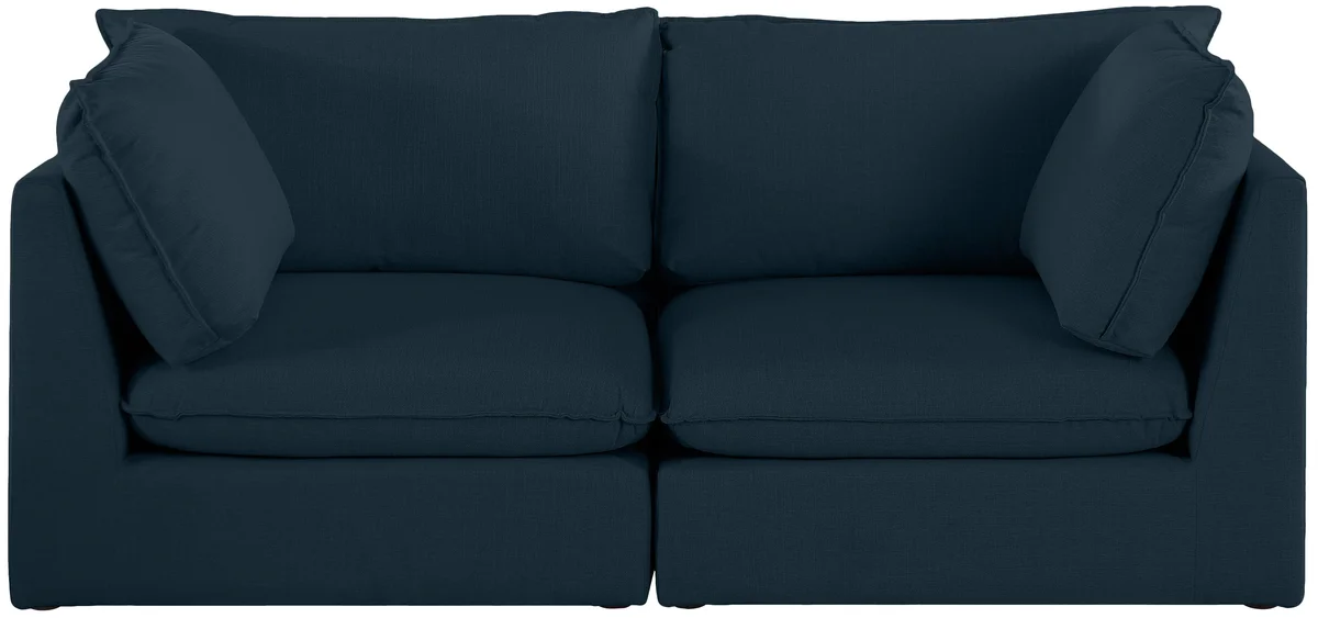 Mackenzie - 2 Seat Modular Sofa - Navy