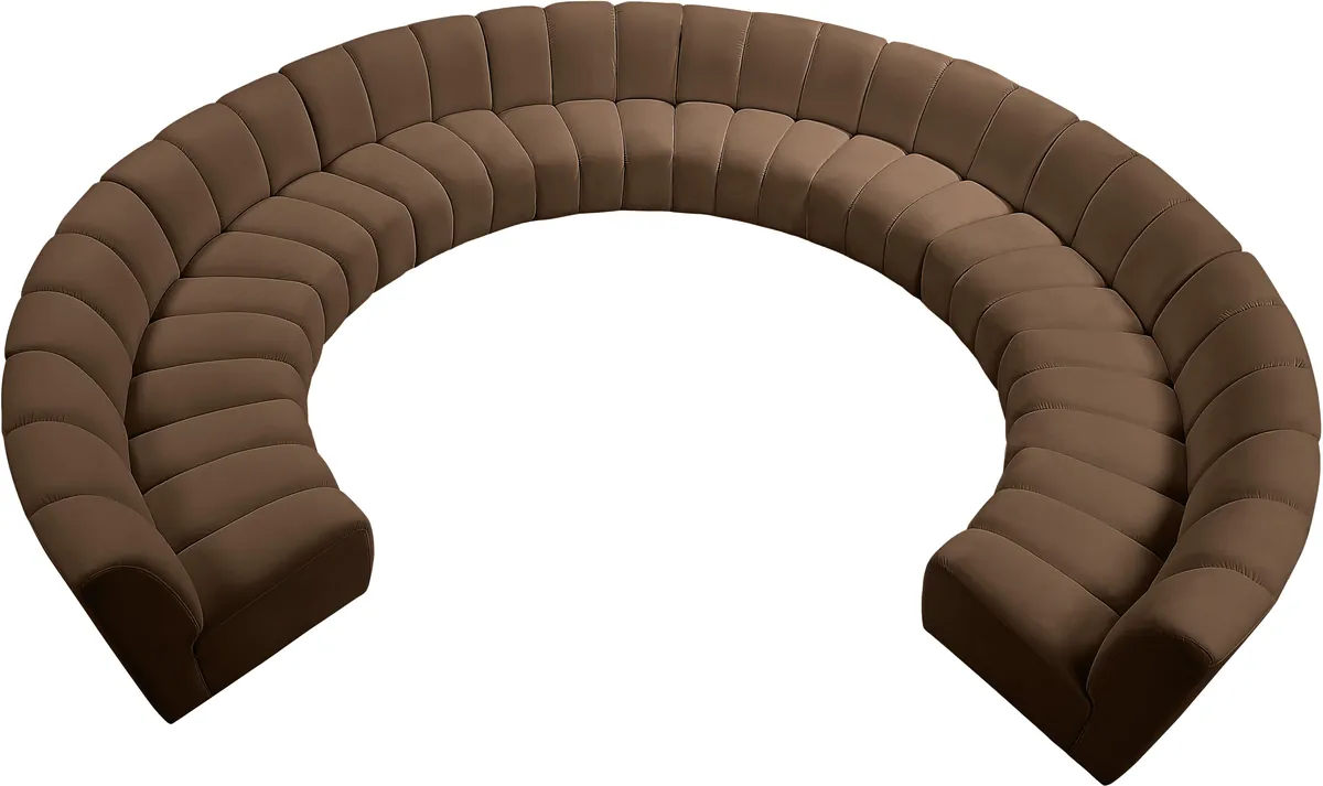 Infinity - 10 Piece Modular Sectional - Brown