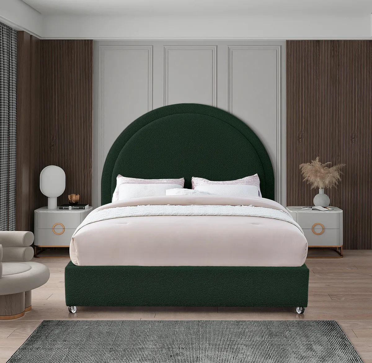 Milo - Queen Bed - Green