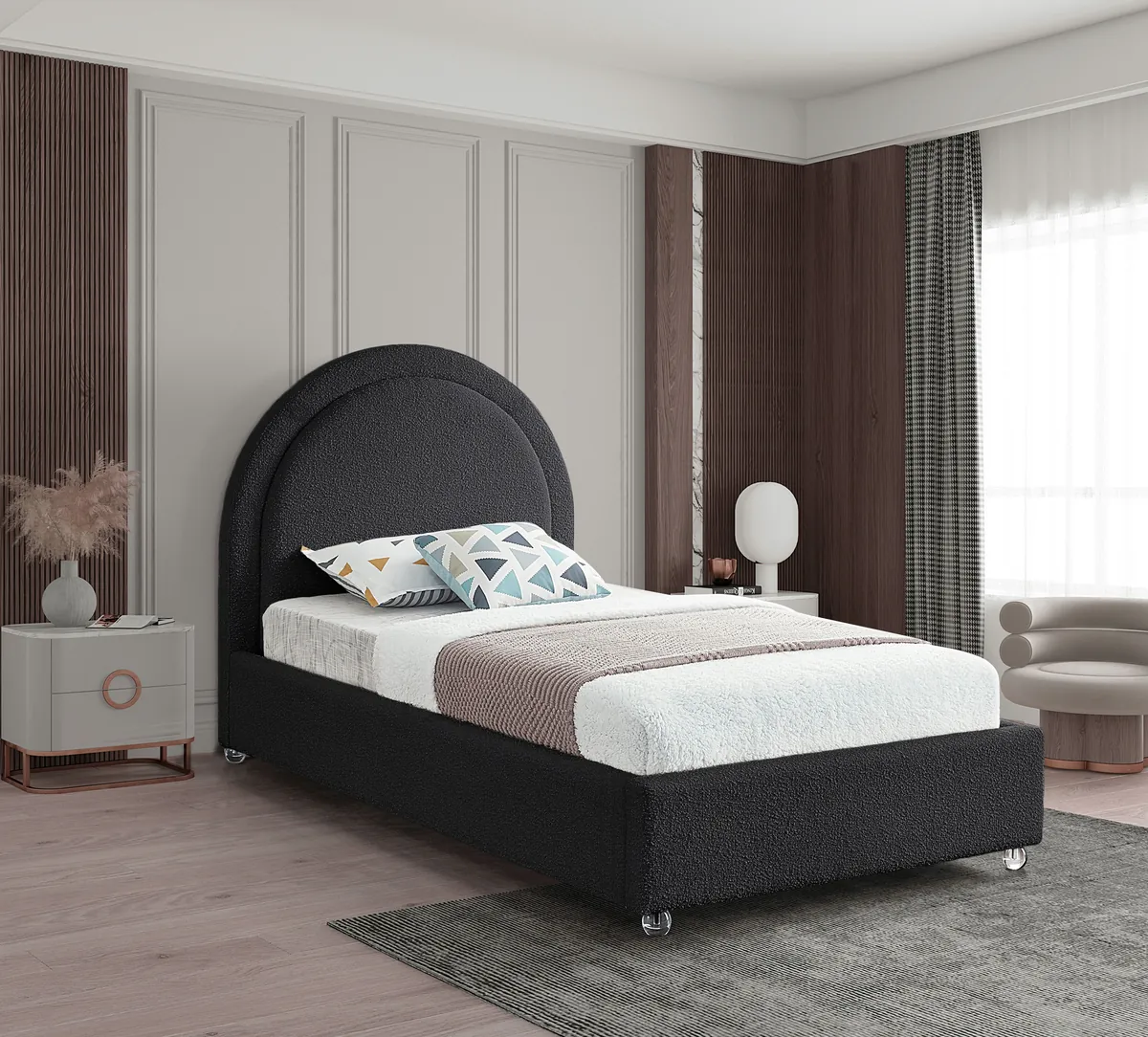 Milo - Twin Bed - Black - View 2
