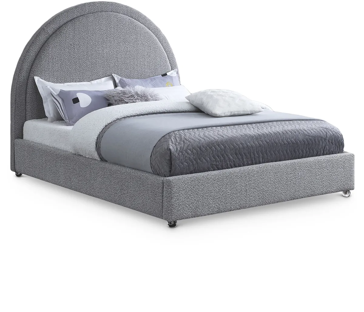 Milo - King Bed - Gray