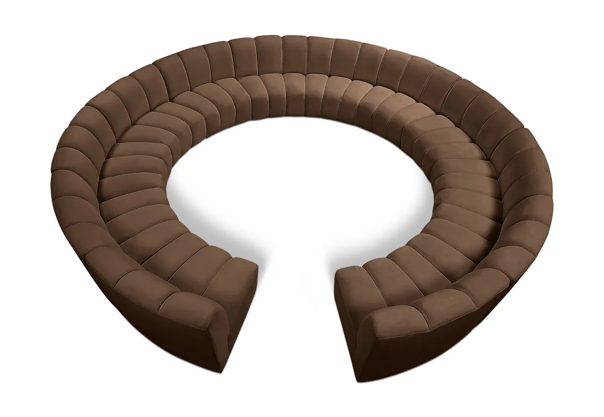 Infinity - 12 Piece Modular Sectional - Brown
