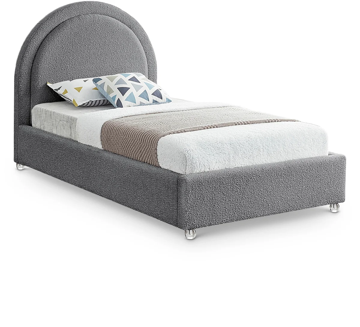 Milo - Twin Bed - Gray