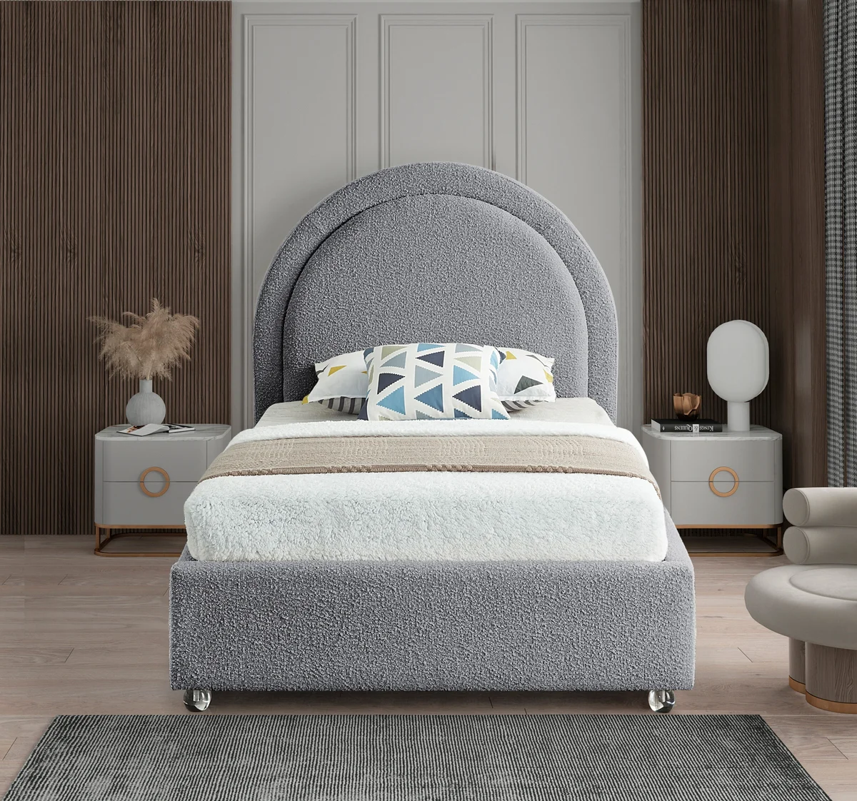 Milo - Twin Bed - Gray