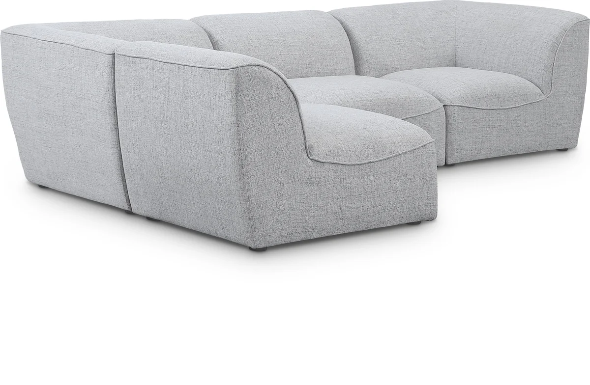 Miramar - 4 Piece Modular Corner Sectional - Gray