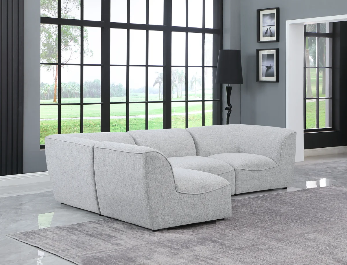 Miramar - 4 Piece Modular Corner Sectional - Gray