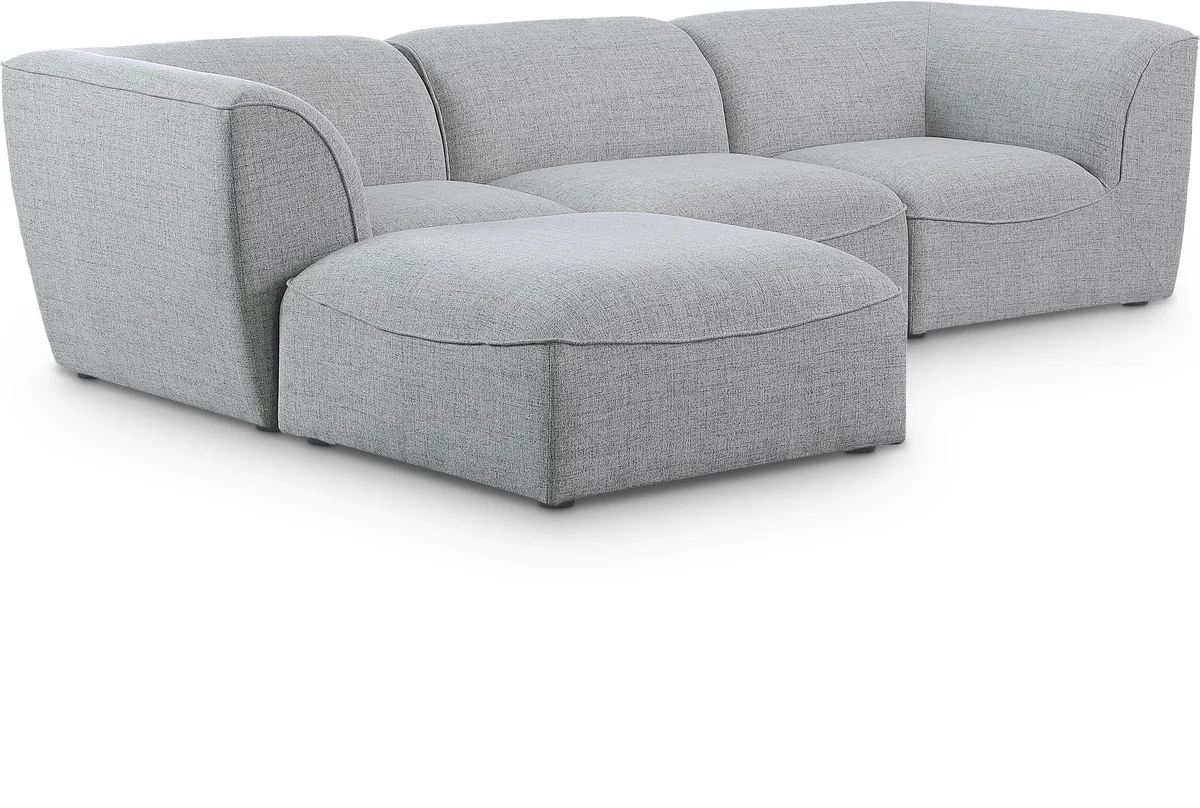 Miramar - 4 Piece Modular Sectional - Gray