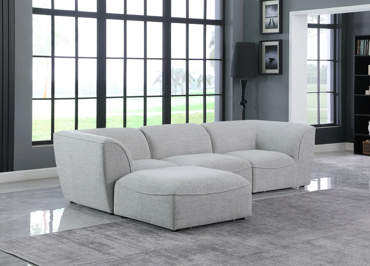 Miramar - 4 Piece Modular Sectional - Gray