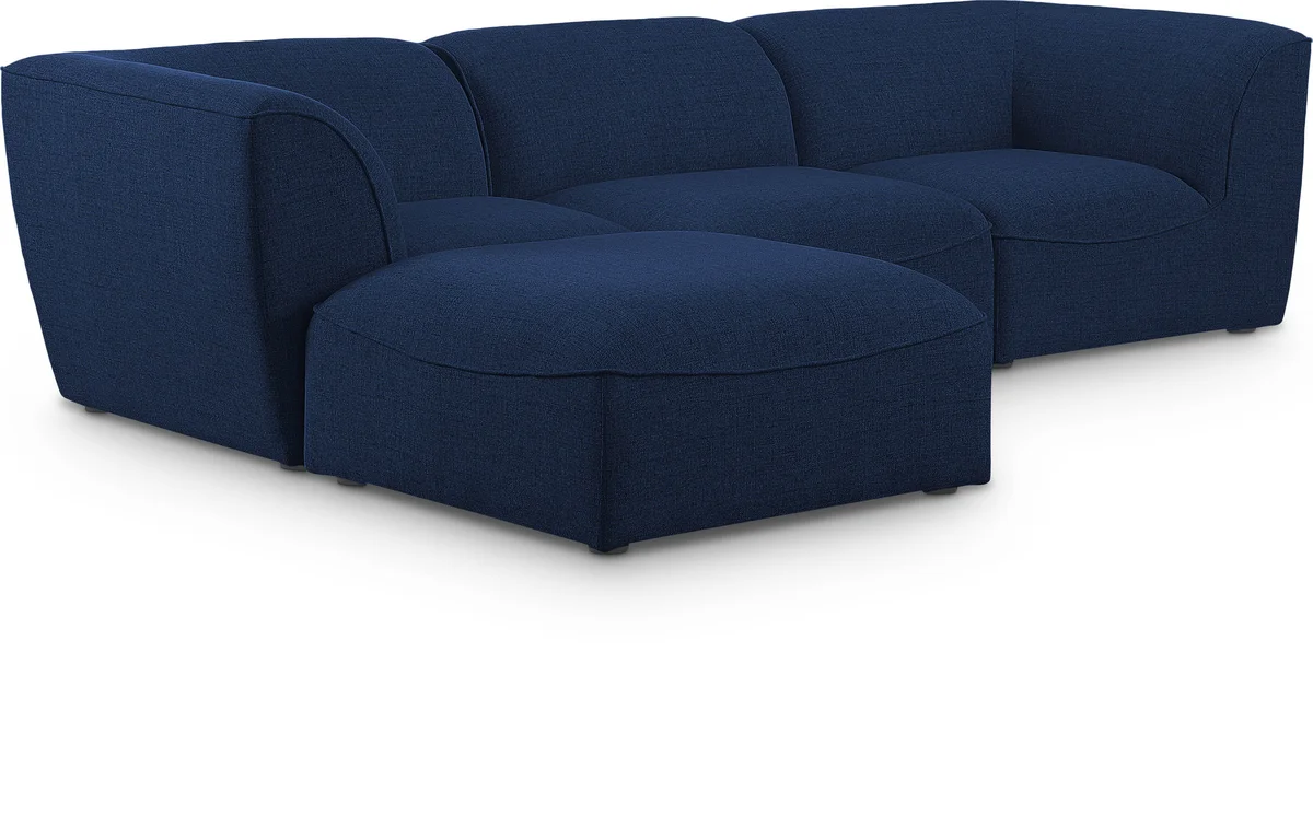 Miramar - 4 Piece Modular Sectional - Navy