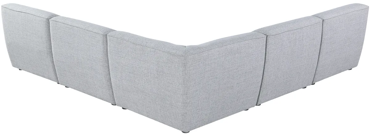 Miramar - 5 Piece Modular Corner Armless Sectional - Gray