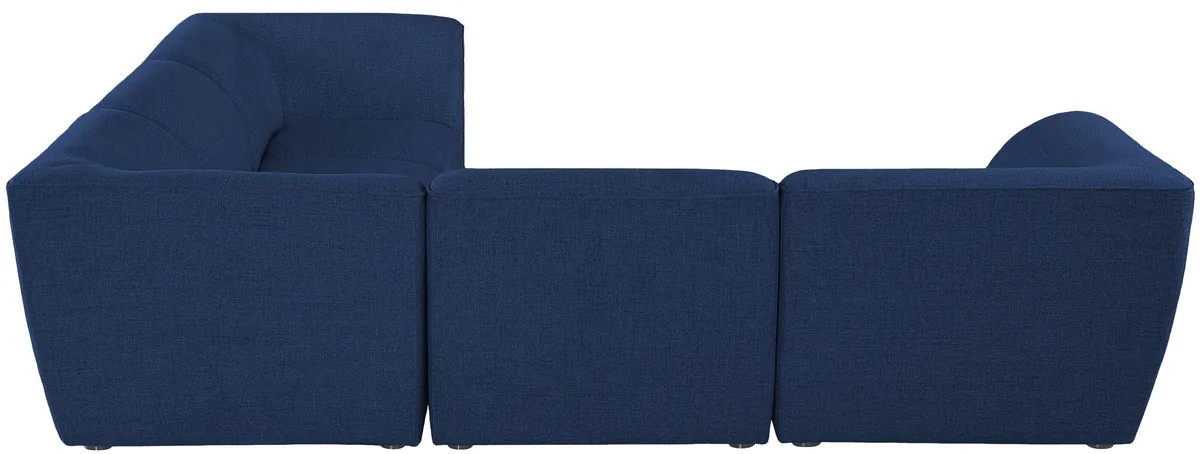 Miramar - 5 Piece Modular Croner Sectional - Navy