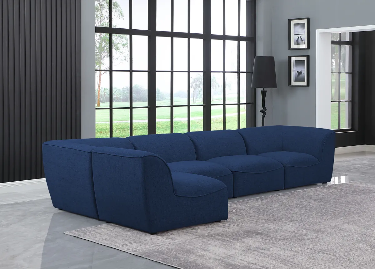 Miramar - 5 Piece Modular Sectional - Navy