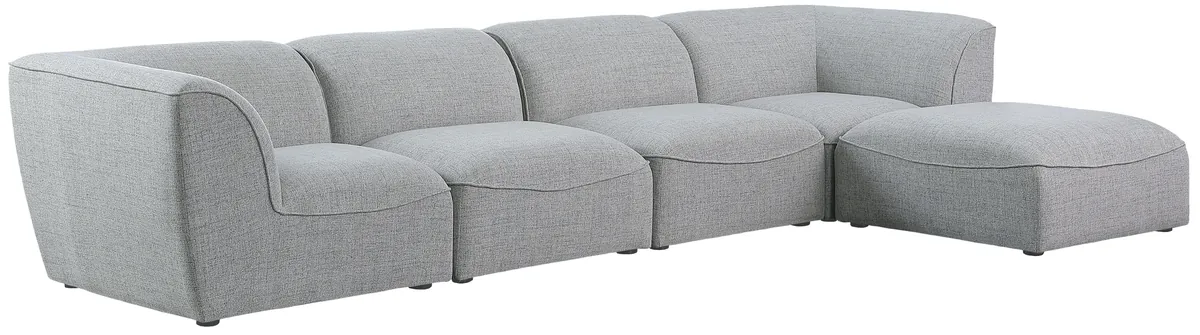 Miramar - 5 Piece Modular Sectional With Chaise - Gray - View 2