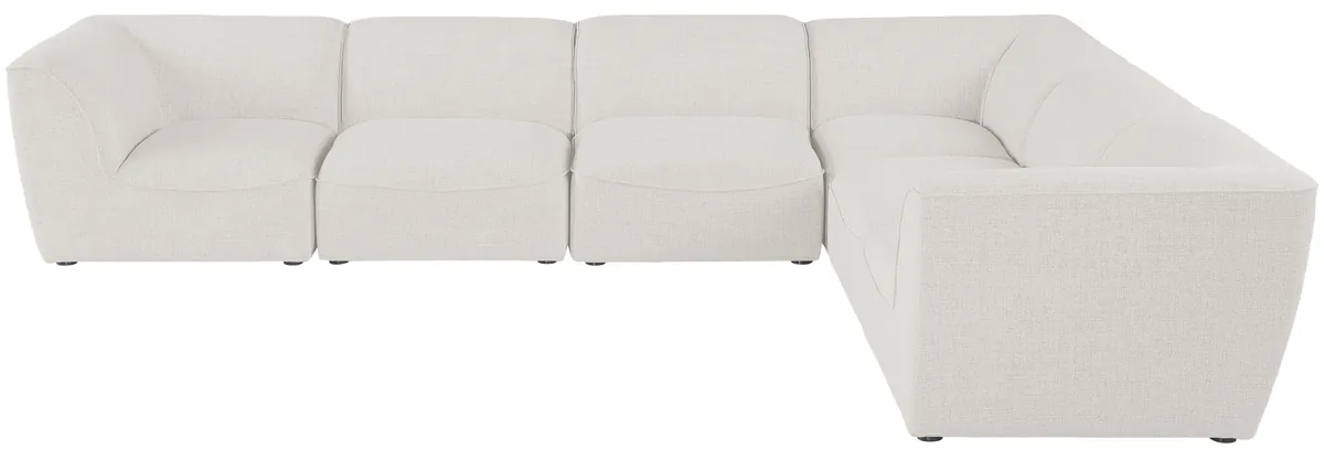 Miramar - 6 Piece Modular Corner Sectional - Cream