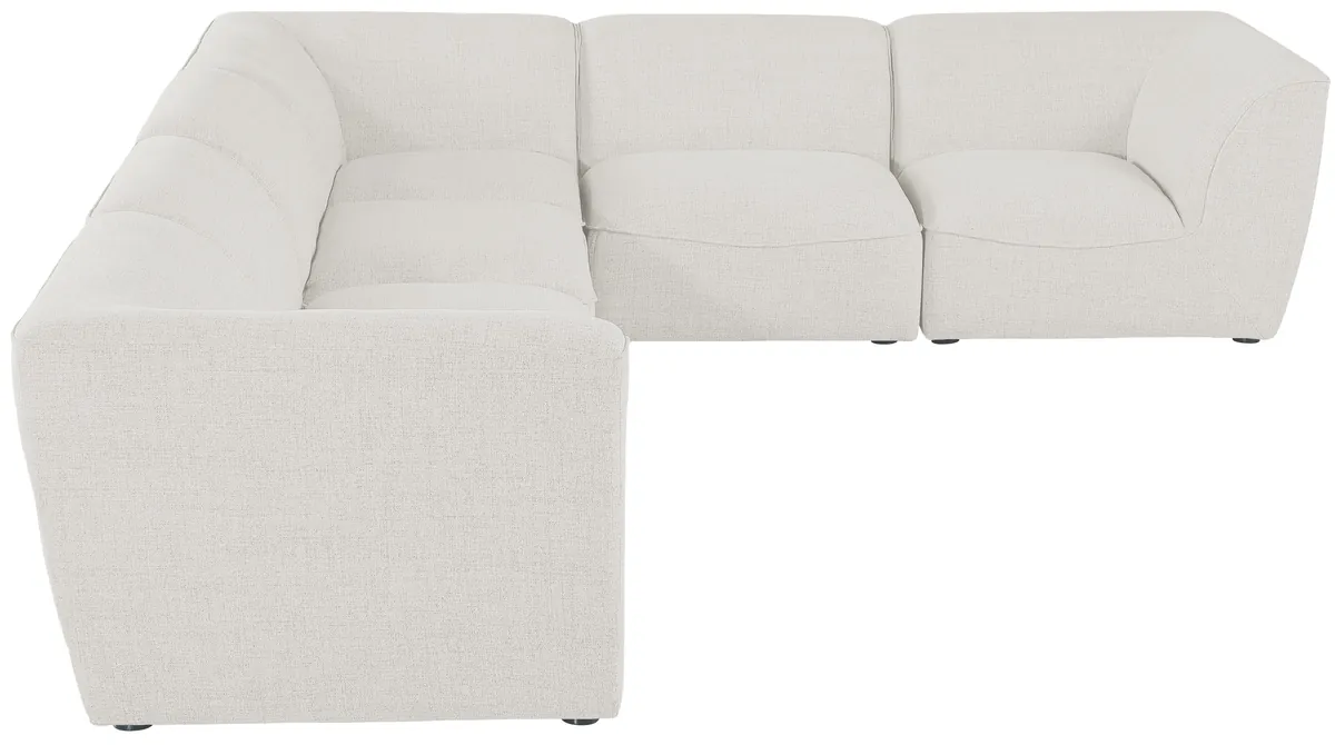 Miramar - 6 Piece Modular Corner Sectional - Cream