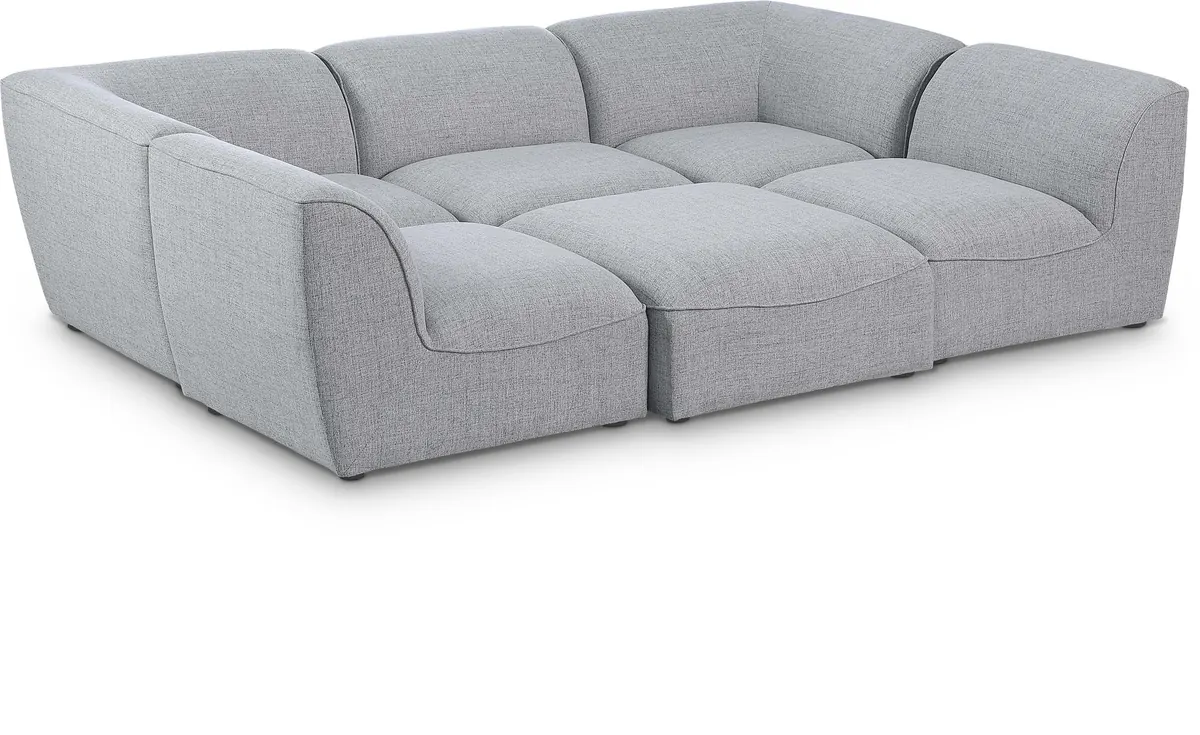 Miramar - 6 Piece Modular Sectional - Gray
