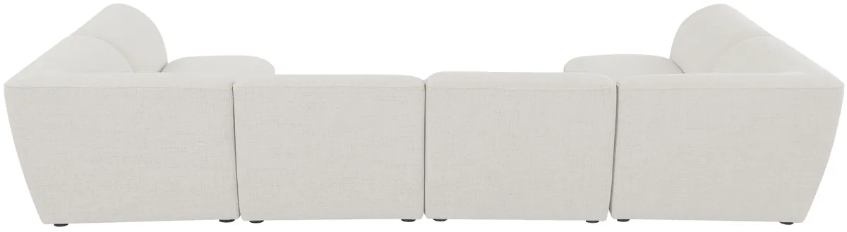 Miramar - 6 Piece Modular U-Shaped Sectional - Cream