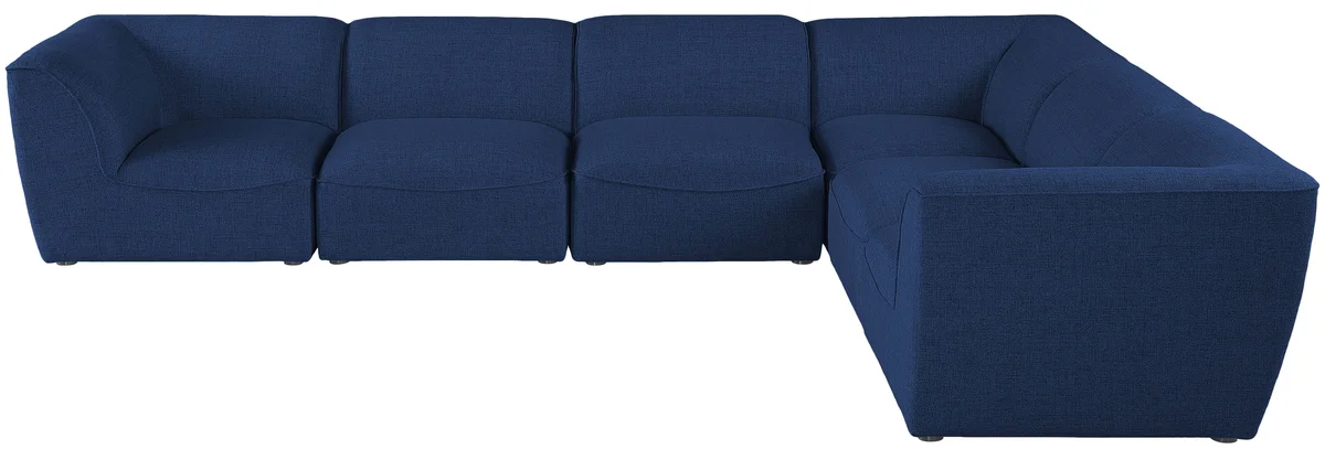 Miramar - 6 Piece Modular Corner Sectional - Navy