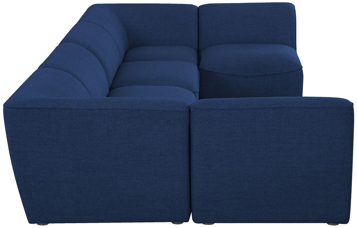 Miramar - 6 Piece Modular U-Shaped Sectional - Navy